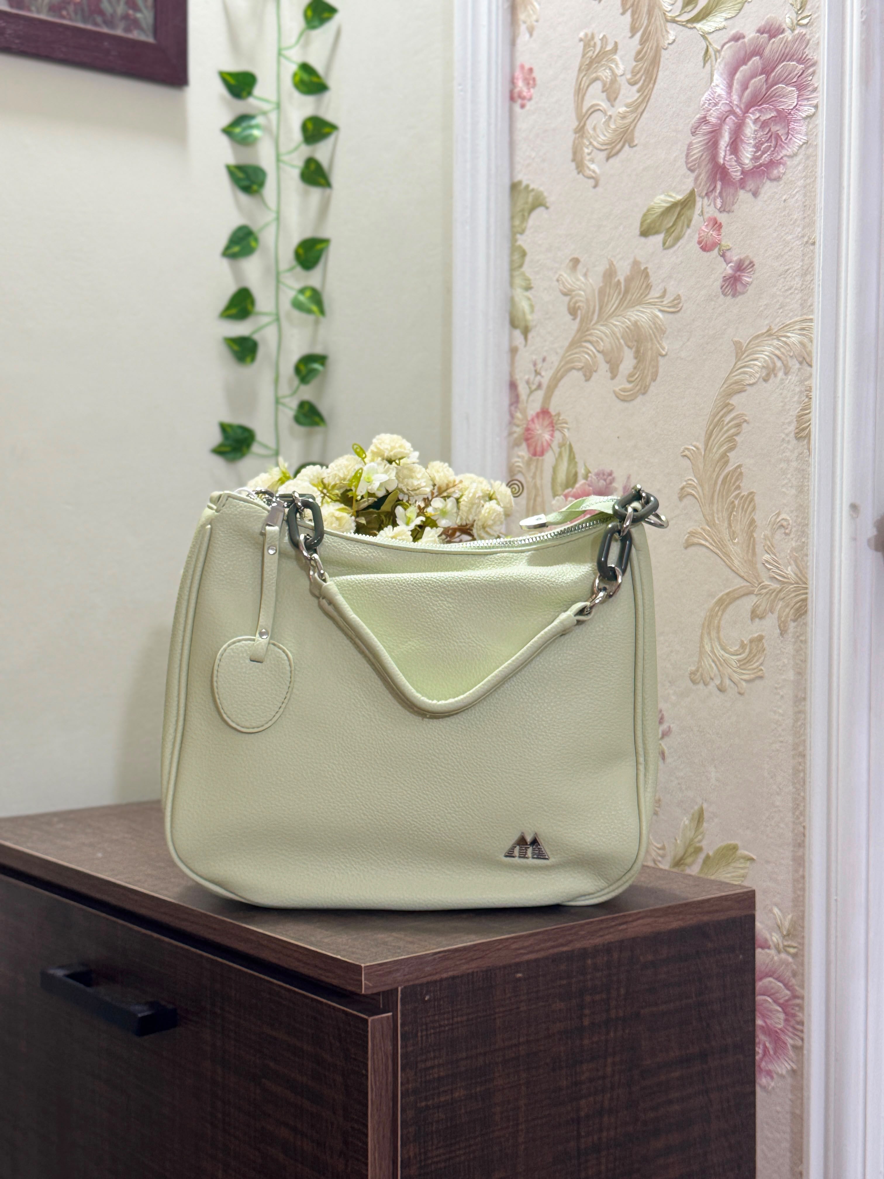 The Verona Lychee Leather Tote Bag – 2-in-1 Shoulder & Crossbody