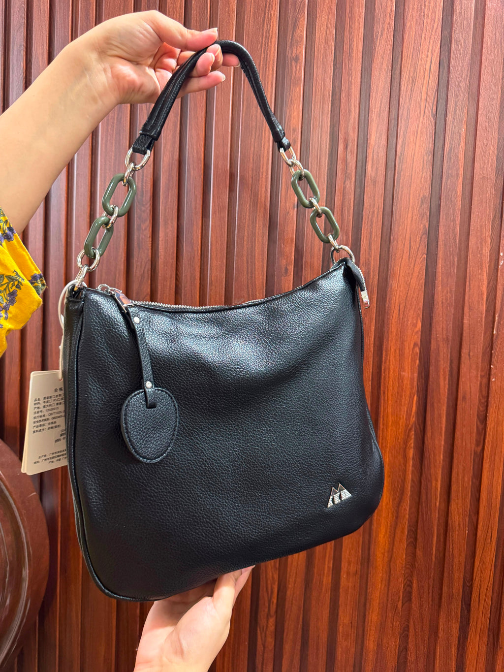 The Verona Lychee Leather Tote Bag – 2-in-1 Shoulder & Crossbody