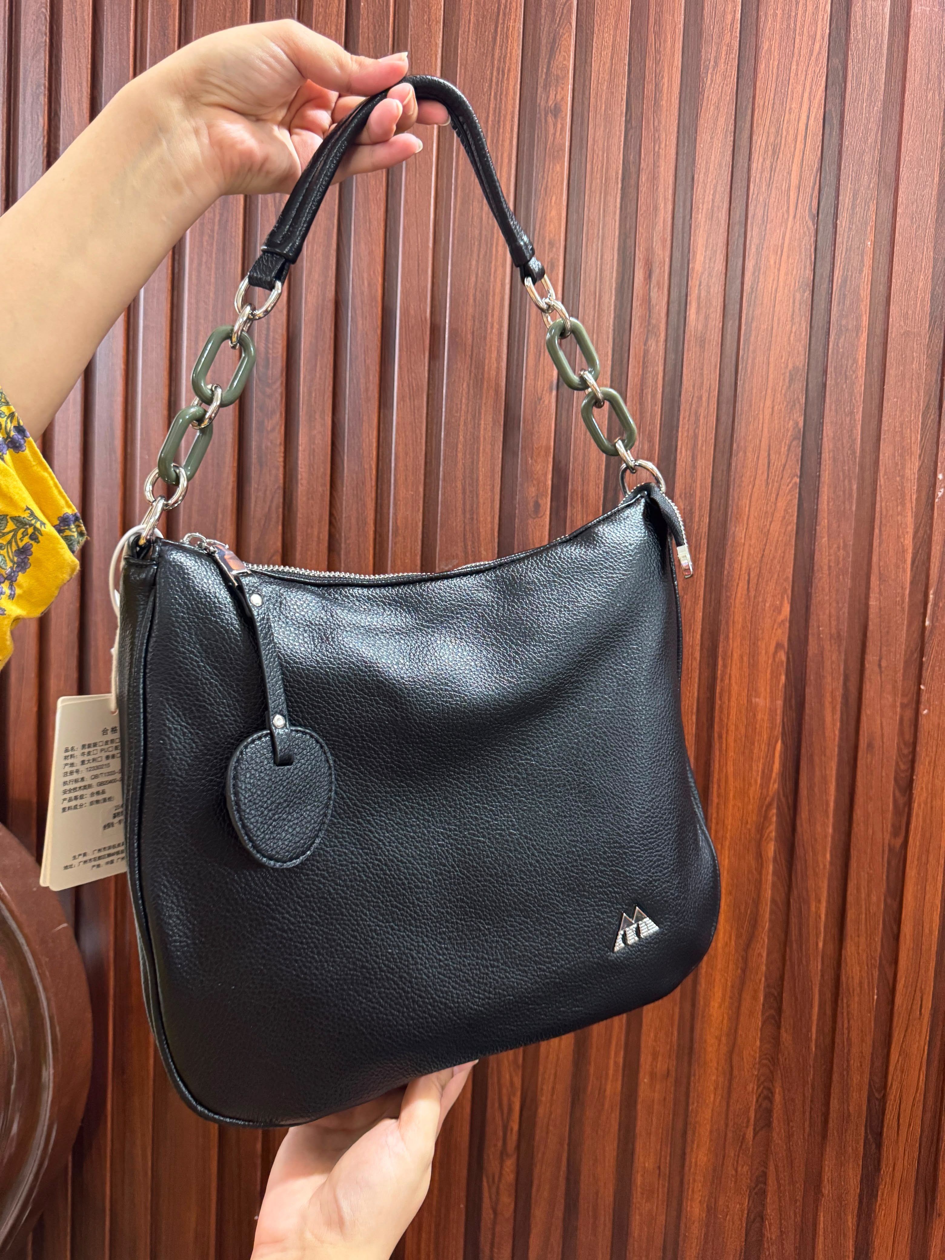 The Verona Lychee Leather Tote Bag – 2-in-1 Shoulder & Crossbody